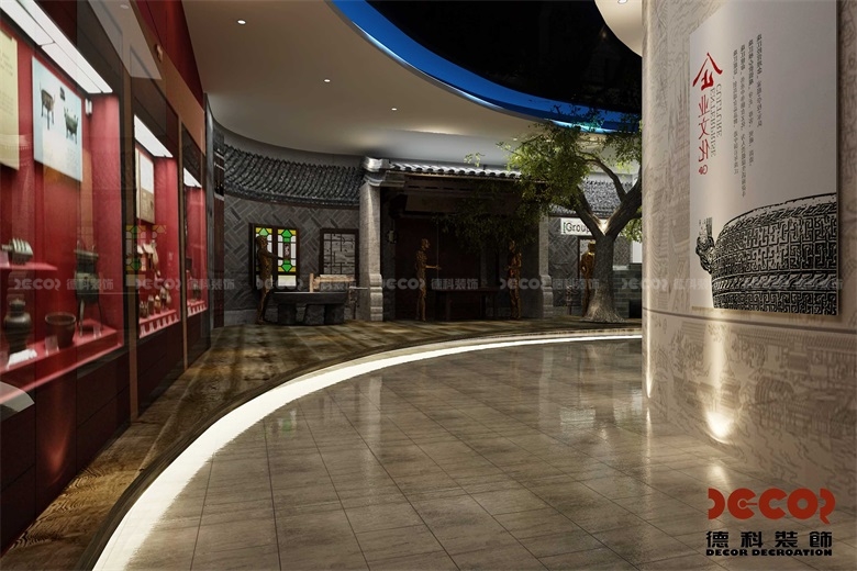 在企業(yè)展廳設計中，如何合理運用展示墻或展示架？